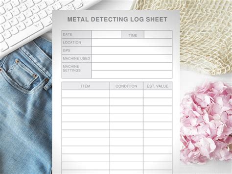 metal detector log sheet|metal detector wand for woodworking.